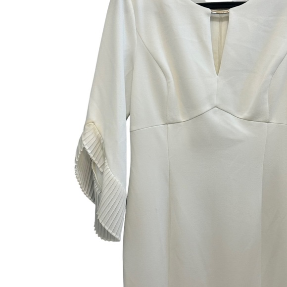 DKNY Women's Keyhole Neck Chiffon Tulip Sleeve Sheath Dress NWT - Picture 9 of 14